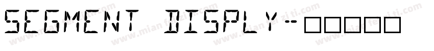 segment disply字体转换